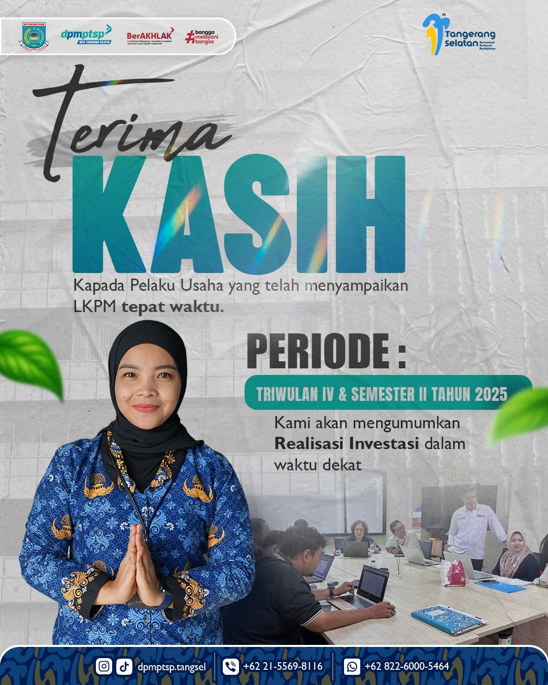 Terima kasih dan apresiasi kami sampaikan kepada seluruh Pelaku Usaha