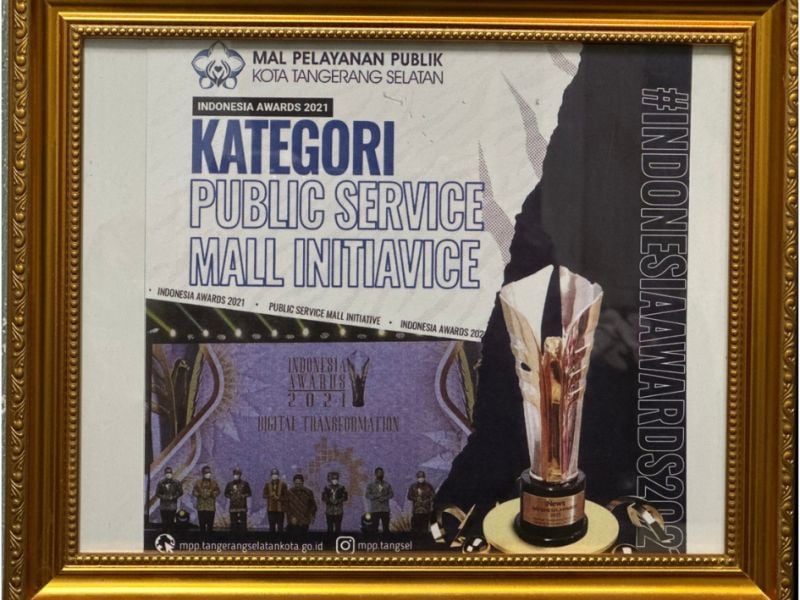 Piagam Indonesia Awards 2021 - Public Service Mall Initiative